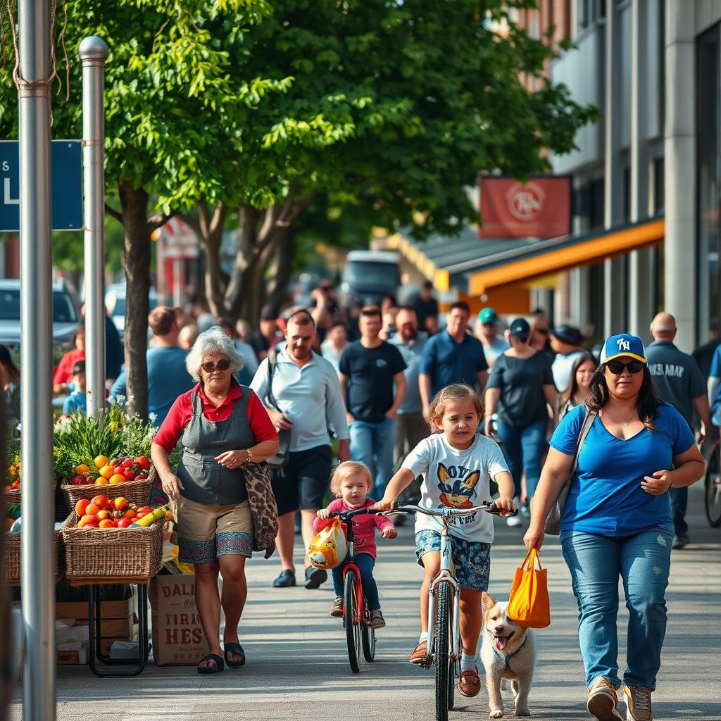 A modern residential street in Superior, Colorado, with rebuilt homes and a backdrop of the Rocky Mountains, reflecting the town's resilience.